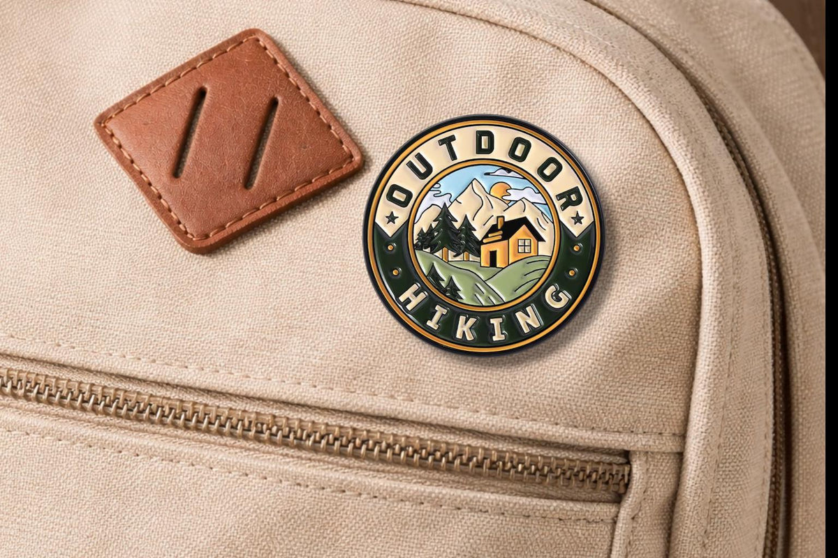 Hiking Adventure Enamel Pin Outdoor Travel Brooch Lapel Badge Motivational Quote Jewelry Gifts for Friends