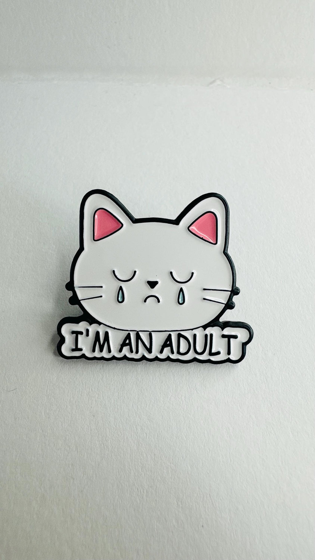 Sarcastic Cat Enamel Pin Set Funny Lazy Cat Brooch Overthinking Nap Quote Badge Kawaii Animal Backpack Decoration Gift