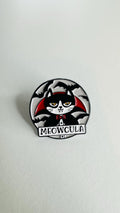 Black Big Cat Enamel Pin Mother of Cats Brooch Gothic Cat Badge Animal Lover Gift Funny Cat Lapel Pin Jewelry for Kids Friends
