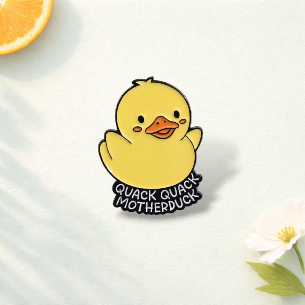 Cartoon Yellow Duck Enamel Pin Cowboy Duck Chick Funny Creative Brooch Lapel Badge Jewelry Gift for Animal Lovers Backpack Pin