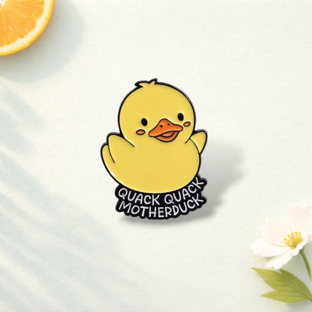Cartoon Yellow Duck Enamel Pin Cowboy Duck Chick Funny Creative Brooch Lapel Badge Jewelry Gift for Animal Lovers Backpack Pin