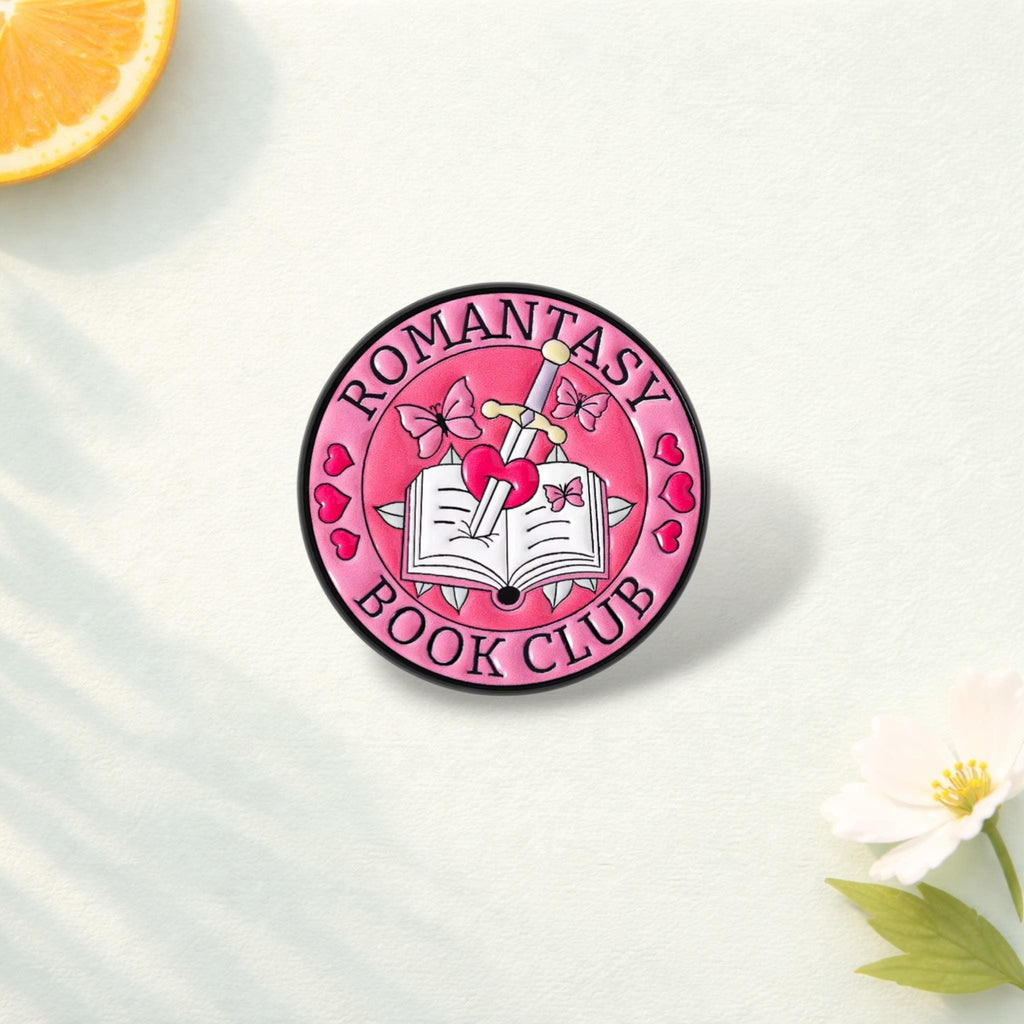 Romantasy Book Club Enamel Pin Fantasy Reader Romantasy Rush Bookish Brooch Lapel Badge Jewelry Gift for Friends