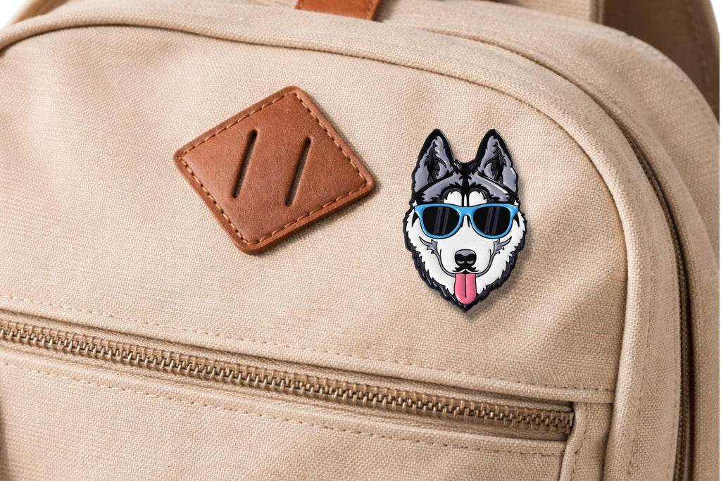 Golden Retriever German Shepherd Husky Enamel Pin Cool Dog With Sunglasses Brooch Lapel Badge Cute Jewelry