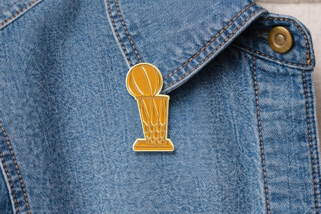 Whimsical Basketball Enamel Pin Funny Sports Player Trophy Love Sign Brooch Athletic Gift Lapel Badge Jewelry