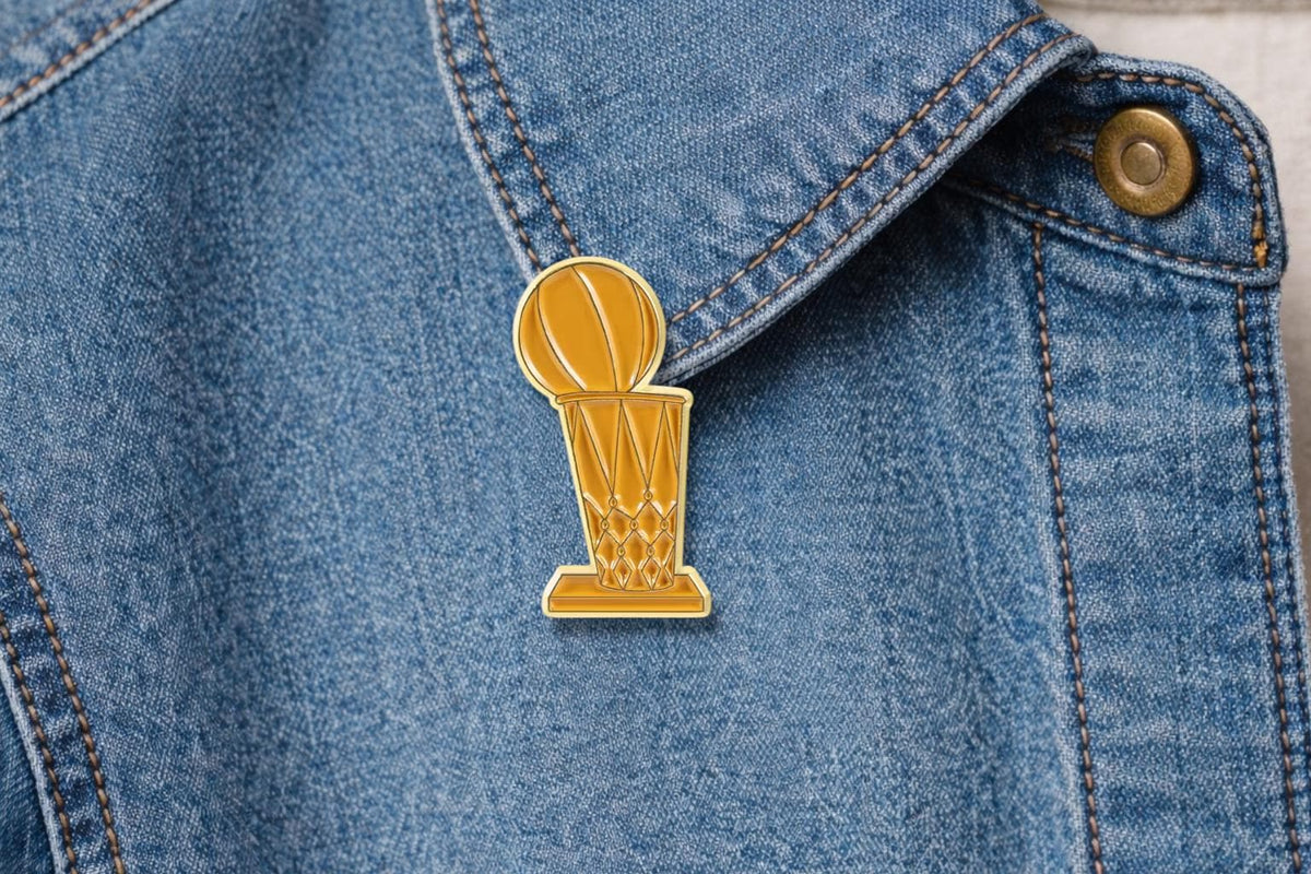 Whimsical Basketball Enamel Pin Funny Sports Player Trophy Love Sign Brooch Athletic Gift Lapel Badge Jewelry