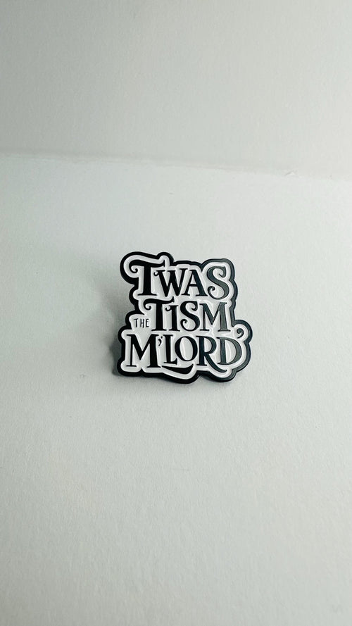 Autistic and Awesome Enamel Pin – Positive Autism Awareness Quote Brooch – Neurodiversity Pride Lapel Badge – Inspirational Jewelry Gift