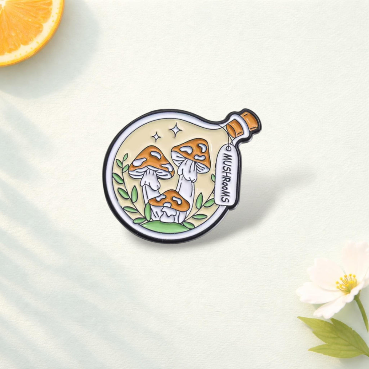 Drink Up Magic Potion Enamel Pins Wonder Dream Mushroom Bottle Made Of Lapel Pin Badge Metal Brooches Clothes Backpack Jewelry