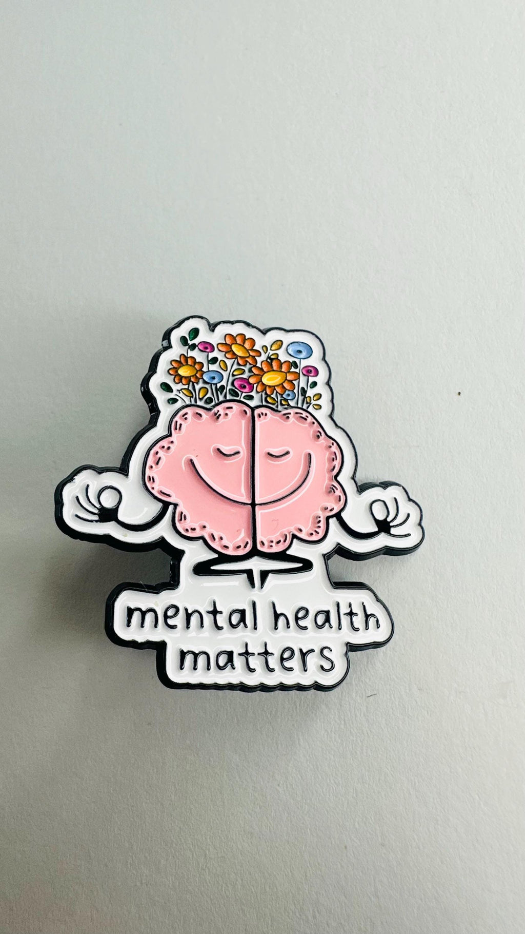Mental Health Enamel Pin Set – Social Anxiety Awareness Quote Brooch – Psychology Support Lapel Badge – Self Care Jewelry Gift