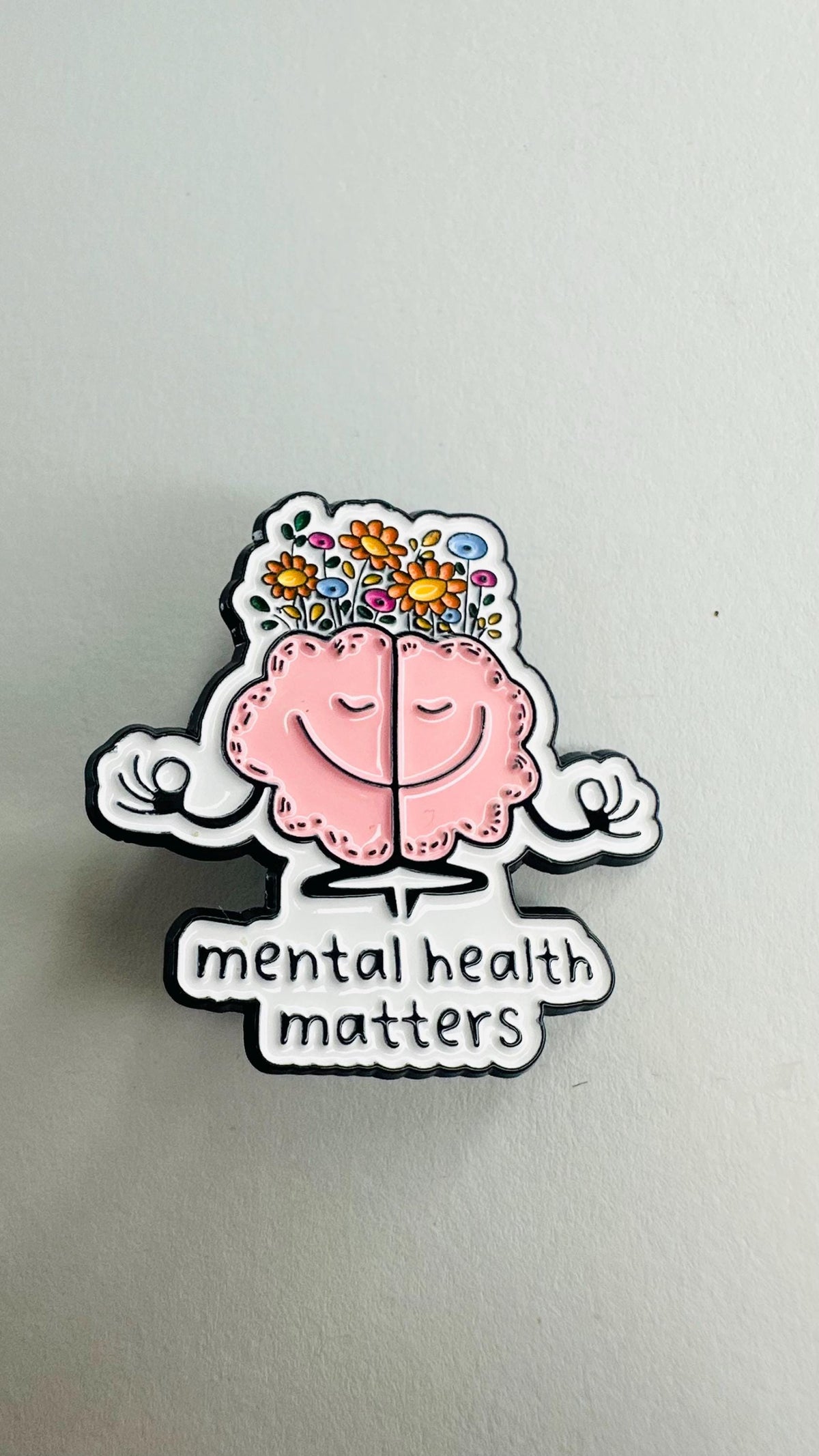Mental Health Enamel Pin Set – Social Anxiety Awareness Quote Brooch – Psychology Support Lapel Badge – Self Care Jewelry Gift