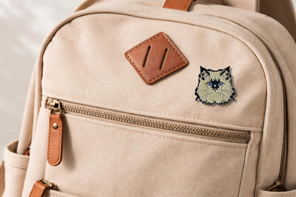 Himalayan Cat Enamel Pin Cute Cartoon Cat Brooch Animal Lover Gift Lapel Badge Jewelry Accessories Cute Pet Pin