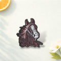 Horse Head Enamel Pin Horse Brooch Equestrian Lapel Pin Cartoon Animal Jewelry Scarf Clip Jacket Backpack Hat Gift for Horse Lovers