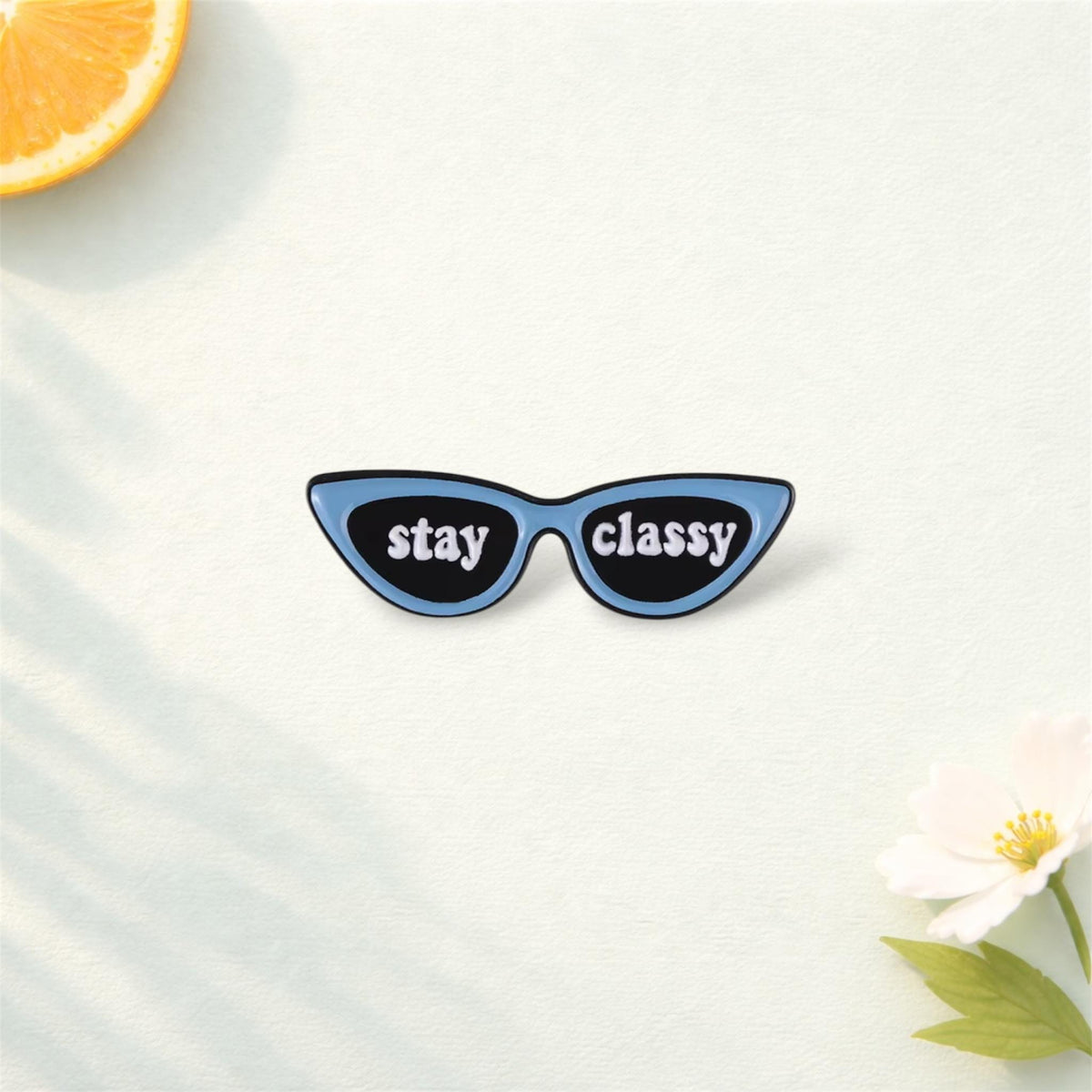 You Are Worthy Enamel Pins Flower Heart Glasses Custom Lapel Badge Shirt Collar Brooches Clothes Backpack Accessories Jewelry