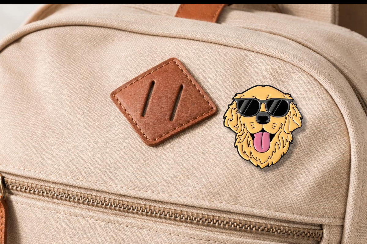 Golden Retriever German Shepherd Husky Enamel Pin Cool Dog With Sunglasses Brooch Lapel Badge Cute Jewelry