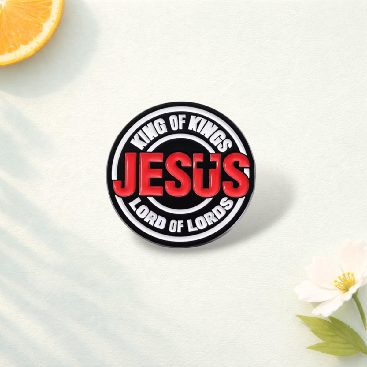 Know Jesus Know Joy Enamel Pins Christianity Cross Easter Jewelry Gift Quotations Brooches Lapel Backpack Badge