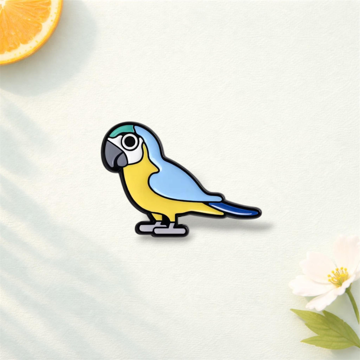 Cartoon Animal Parrot Enamel Pins Macaw Cockatoo Cockatiel Bird Brooch Lapel Backpack Badge Jewelry Gift