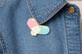 Scientific Microscopic Observation Enamel Pin Molecular Gene Medical Doctor Brooch Custom Lab Coat Badge Jewelry Gift