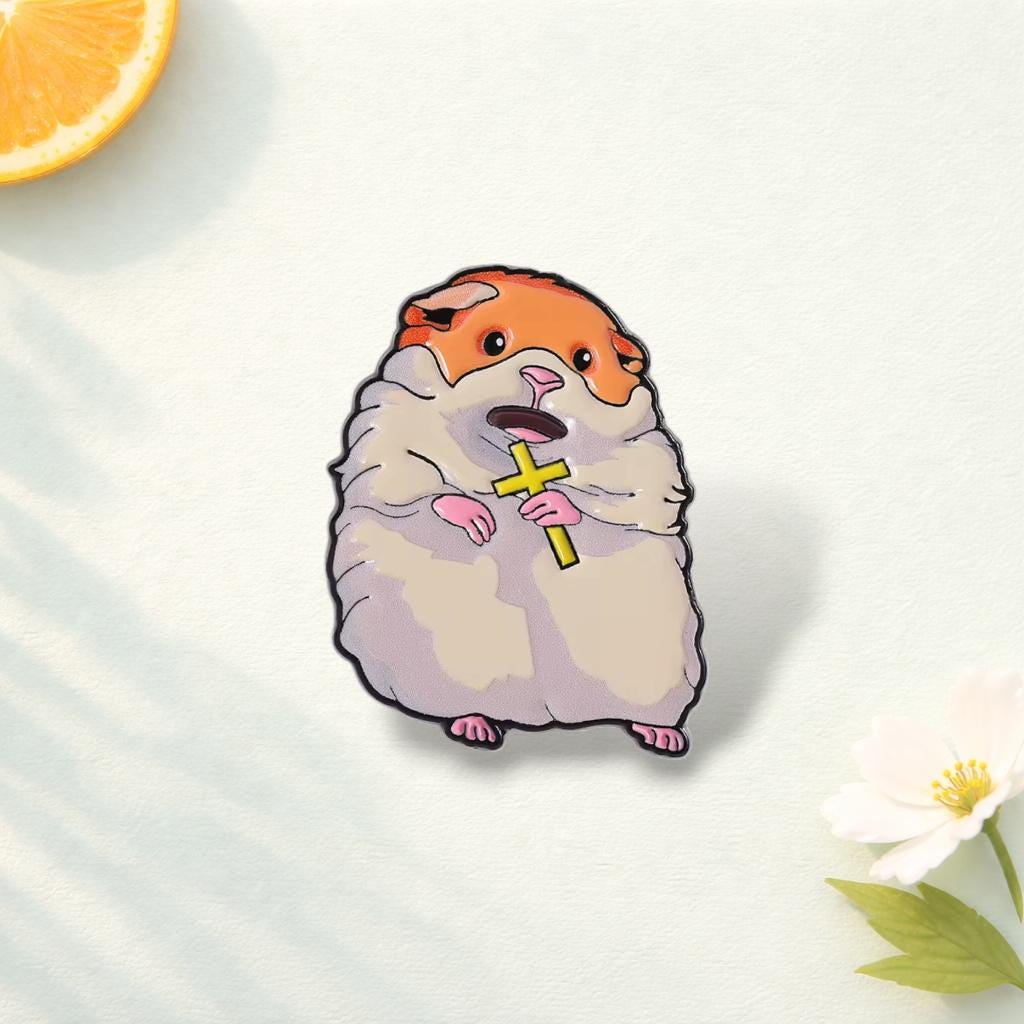 Screaming Possum Enamel Pin Funny Cartoon Animal Brooch Lapel Badge Jewelry Gift for Friends