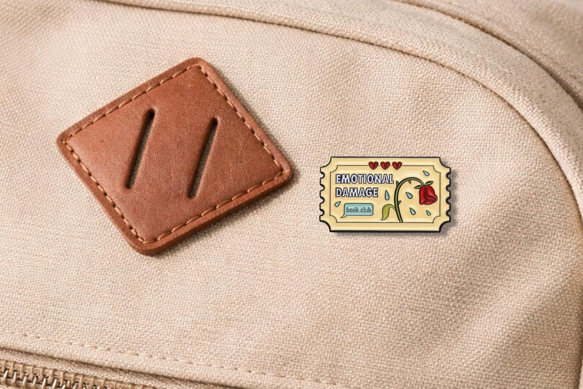 Stamp Bookmark Ticket Enamel Pin Cartoon Book Club Collection Brooch Backpack Collar Badge Lapel Jewelry Gift for Friend