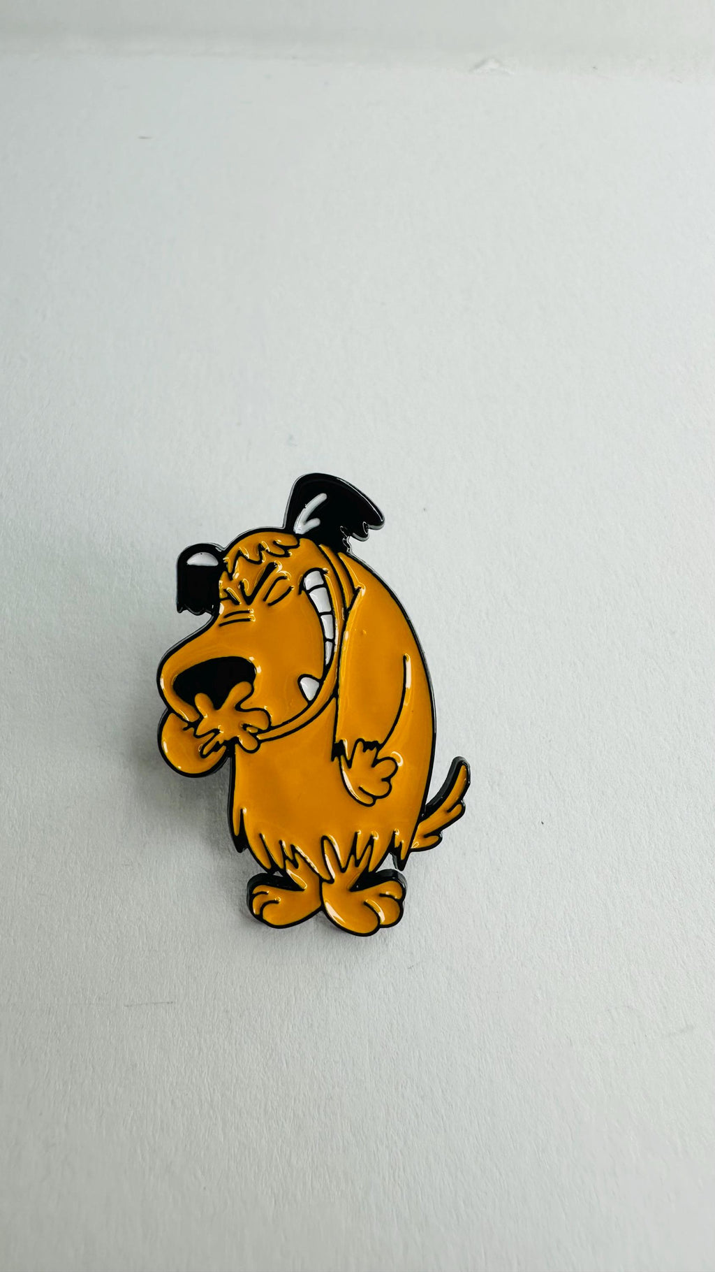Comedy Animation Yellow Dog Laugh Enamel Pin Funny Cartoon Anime Dog Brooch Clothes Lapel Badge Cute Jewelry Gift