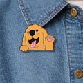 Cute Dog Enamel Pin Cartoon Border Collie Husky Golden Retriever Brooch Animal Lover Gift Pet Badge Lapel Pin Jewelry