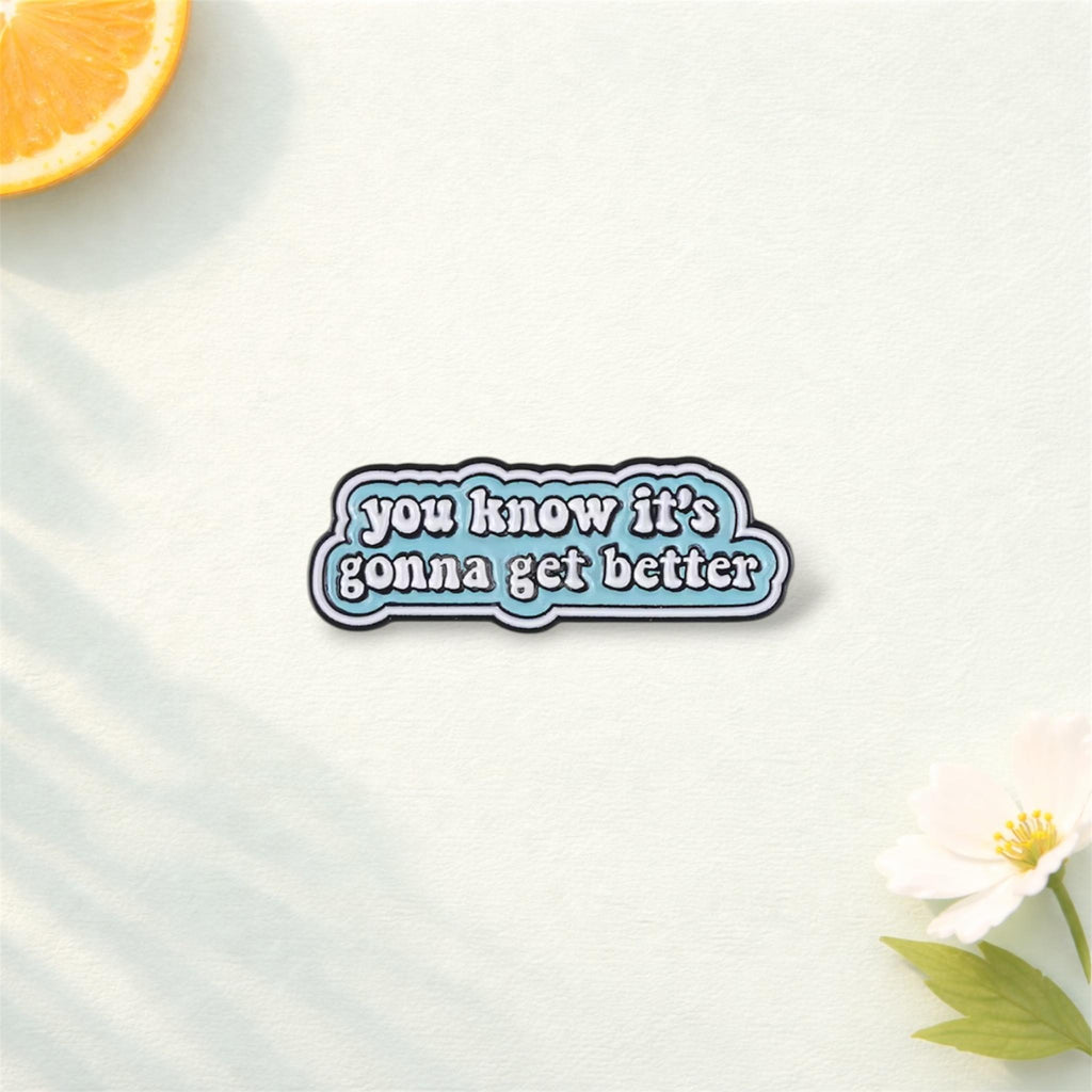 You Are Worthy Enamel Pins Flower Heart Glasses Custom Lapel Badge Shirt Collar Brooches Clothes Backpack Accessories Jewelry