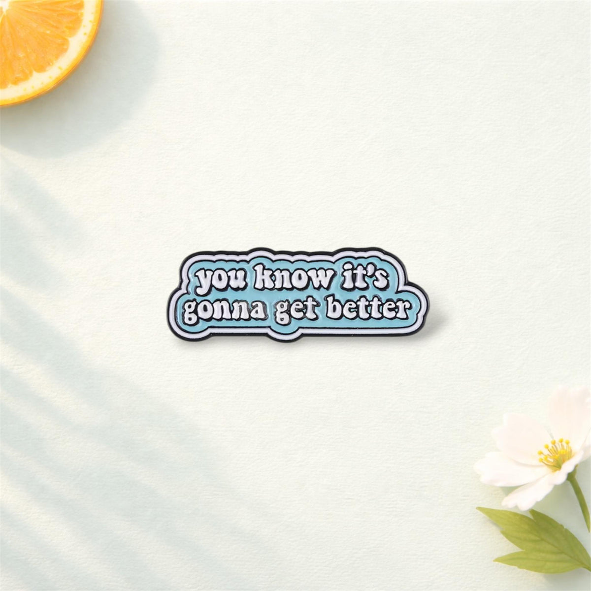 You Are Worthy Enamel Pins Flower Heart Glasses Custom Lapel Badge Shirt Collar Brooches Clothes Backpack Accessories Jewelry