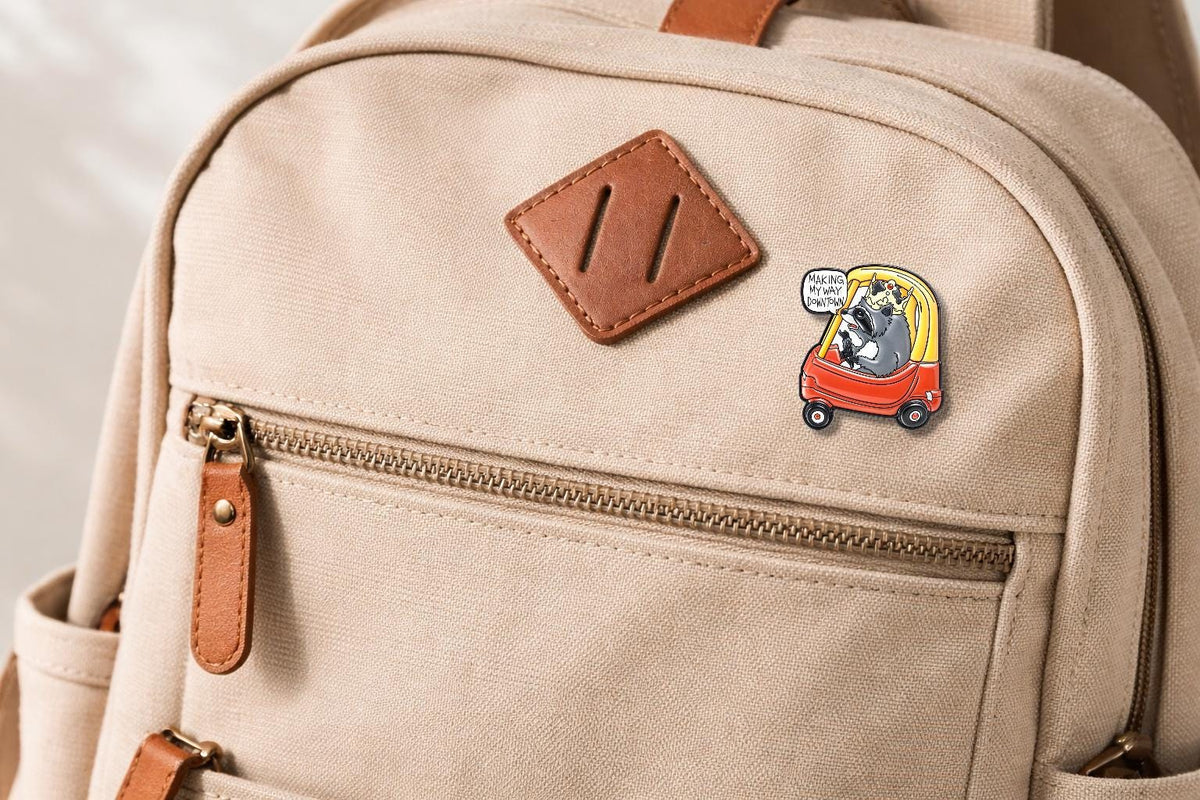 Funny Opossum Cat Cosplay Enamel Pin I Am Good Kitty Brooch Cute Animal Meme Lapel Badge Backpack Jewelry Gift