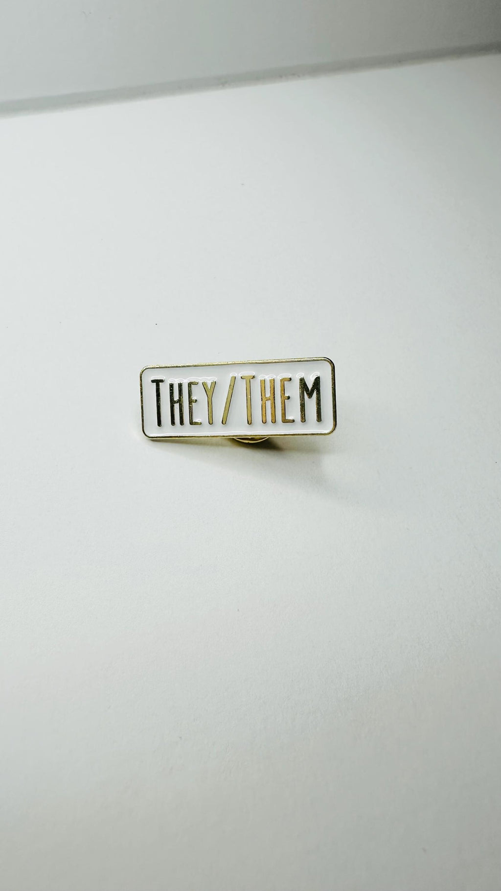 Personal Pronoun Enamel Pin He Him She Her They Them LGBTQ Pride Badge Inclusive Brooch Gender Identity Lapel Pin Jewelry Gift