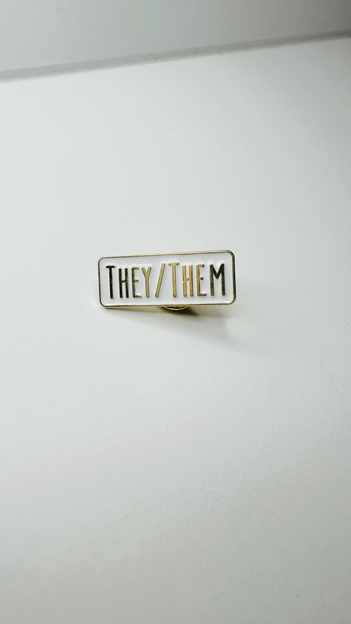Personal Pronoun Enamel Pin He Him She Her They Them LGBTQ Pride Badge Inclusive Brooch Gender Identity Lapel Pin Jewelry Gift