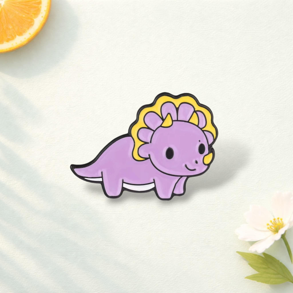 Cute Pastel Dinosaur Enamel Pin Set Kawaii Dino Brooch Cartoon Animal Badge Backpack Decoration Gift Lapel Pin Jewelry