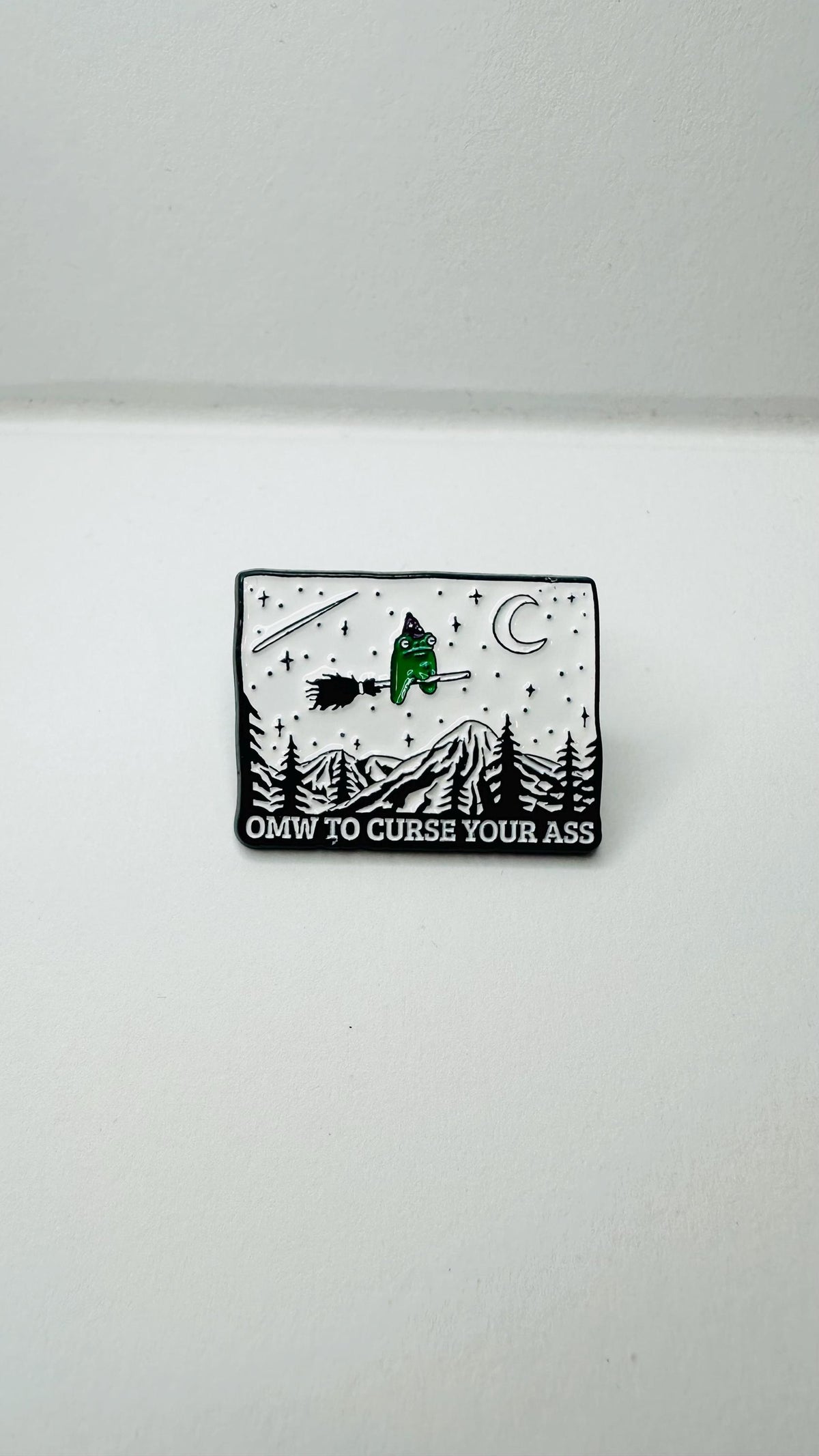Funny Witch Frog Enamel Pin Cartoon Animal Quote Brooch Mouse Sheep Lapel Badge Jewelry Gift for Friends