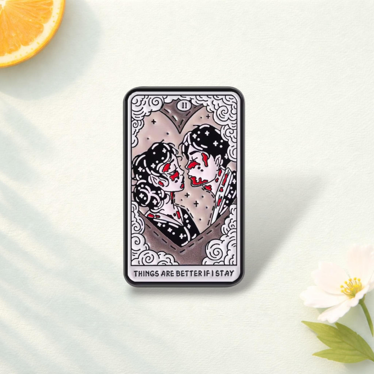 Things Are Better If I Stay Enamel Pin Punk Band Music Inspired Brooch Album Fan Gift Alternative Rock Lapel Badge Jewelry