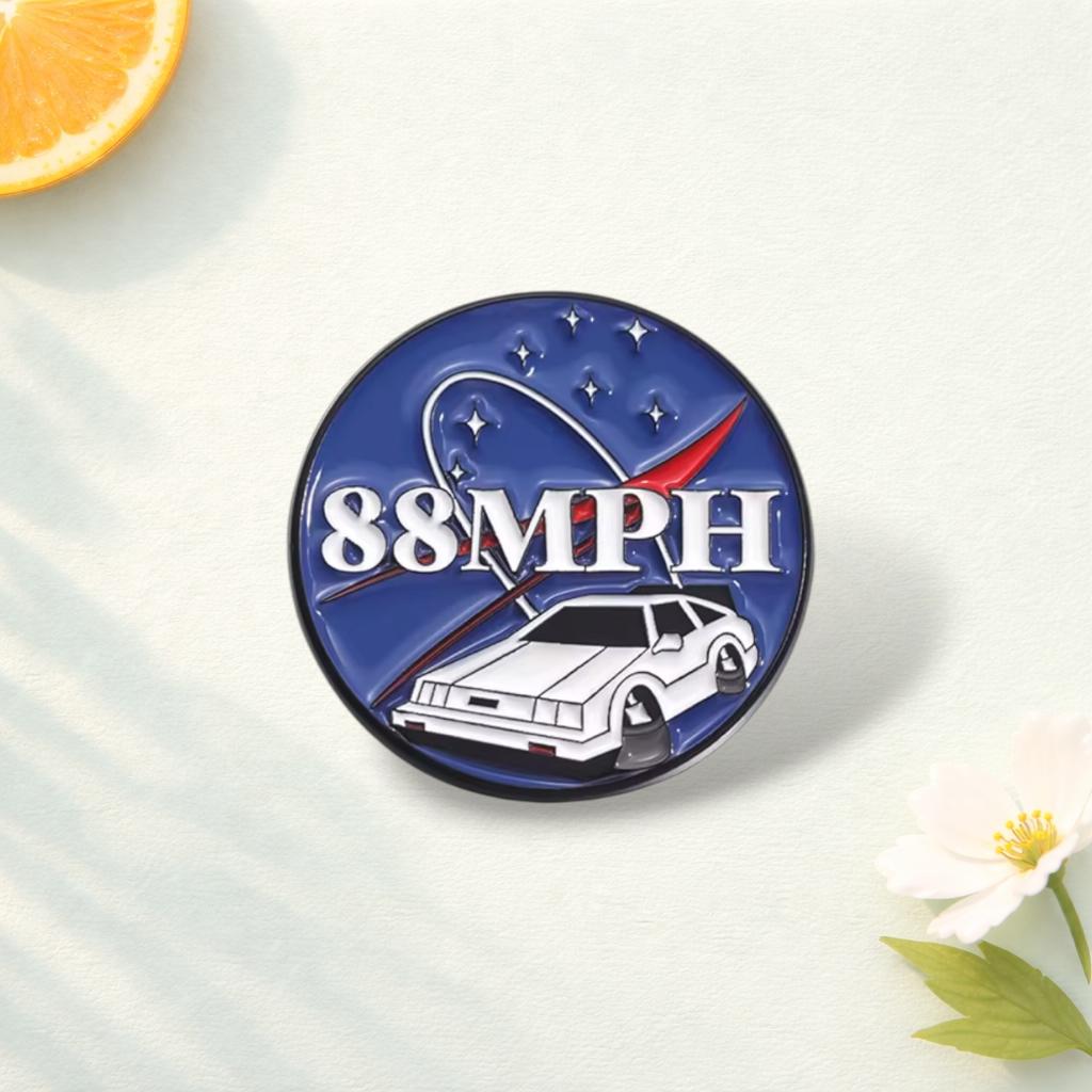Cartoon Sport Car Brooch Enamel Pins Custom Movies Perimeter Retro Vehicle Brooch Decoration