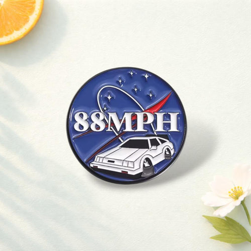 Cartoon Sport Car Brooch Enamel Pins Custom Movies Perimeter Retro Vehicle Brooch Decoration