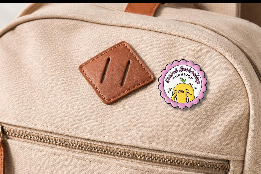 Sorry My Social Anxiety Says No Enamel Pins Social Introvert Quote Brooch Lapel Badge Jewelry Gift