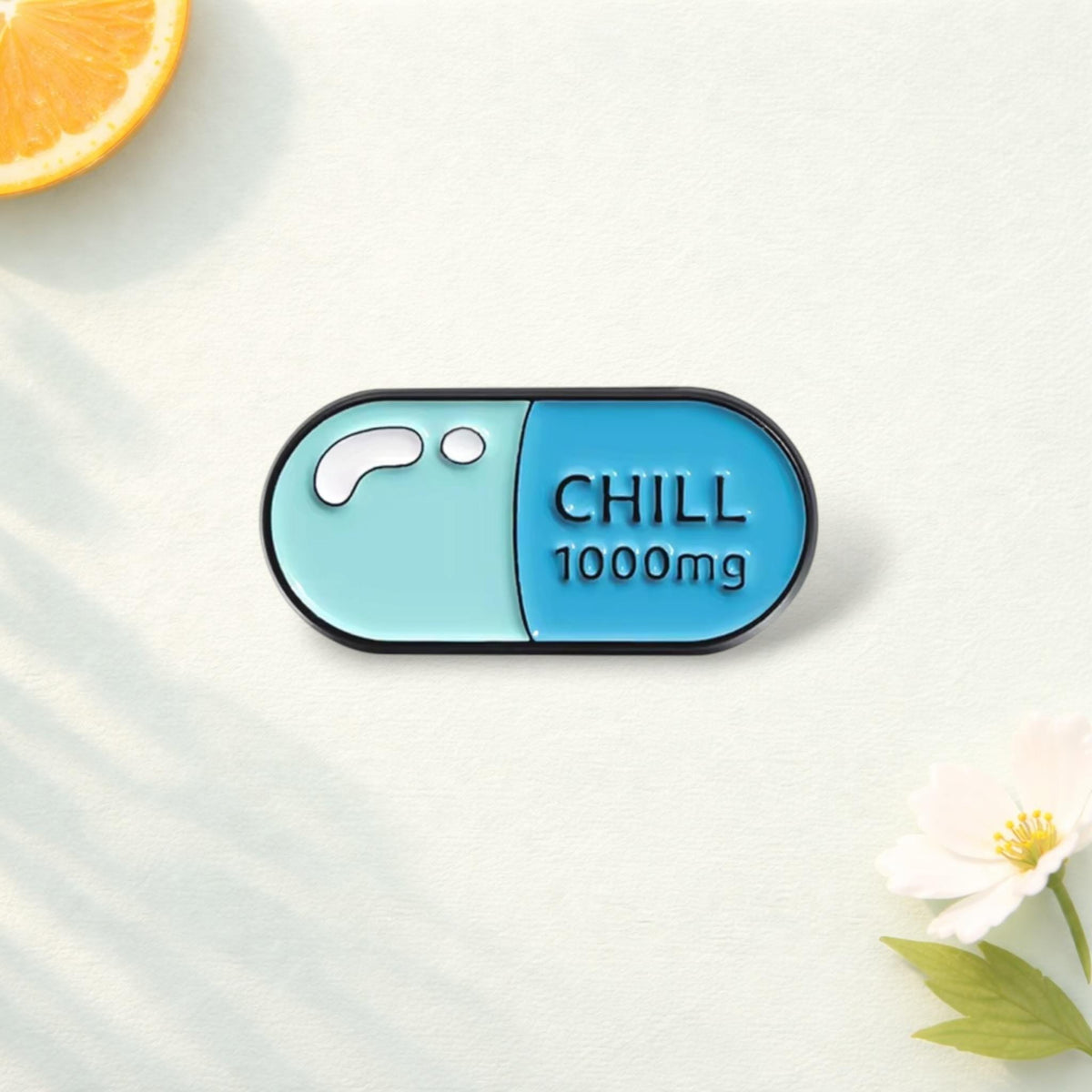 Happy Capsule Pill Enamel Pin Pharmacy School Survivor Brooch Medical Humor Lapel Badge Jewelry Gift for Friends
