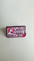 Spicy Book Club Enamel Pin – “I Like My Books Extra Spicy” Reading Humor Brooch – Book Lover Lapel Badge – Booktok Reader Gift