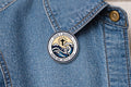 Jesus Cross enamel pin – “Do Not Worry God Is With You” Religious Faith Brooch – Christian Inspirational badge – Spiritual Gift