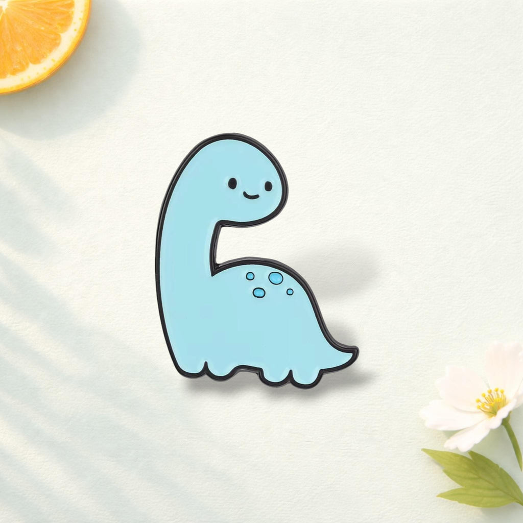 Cute Pastel Dinosaur Enamel Pin Set Kawaii Dino Brooch Cartoon Animal Badge Backpack Decoration Gift Lapel Pin Jewelry