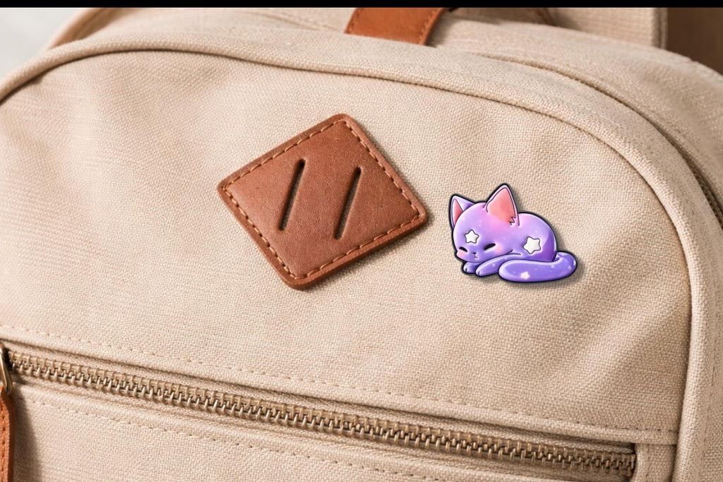 Cute Gradient Colored cat Enamel Pins Kawaii Starry Sky Kitten Cartoon Animal Brooch Lapel Badge Jewelry
