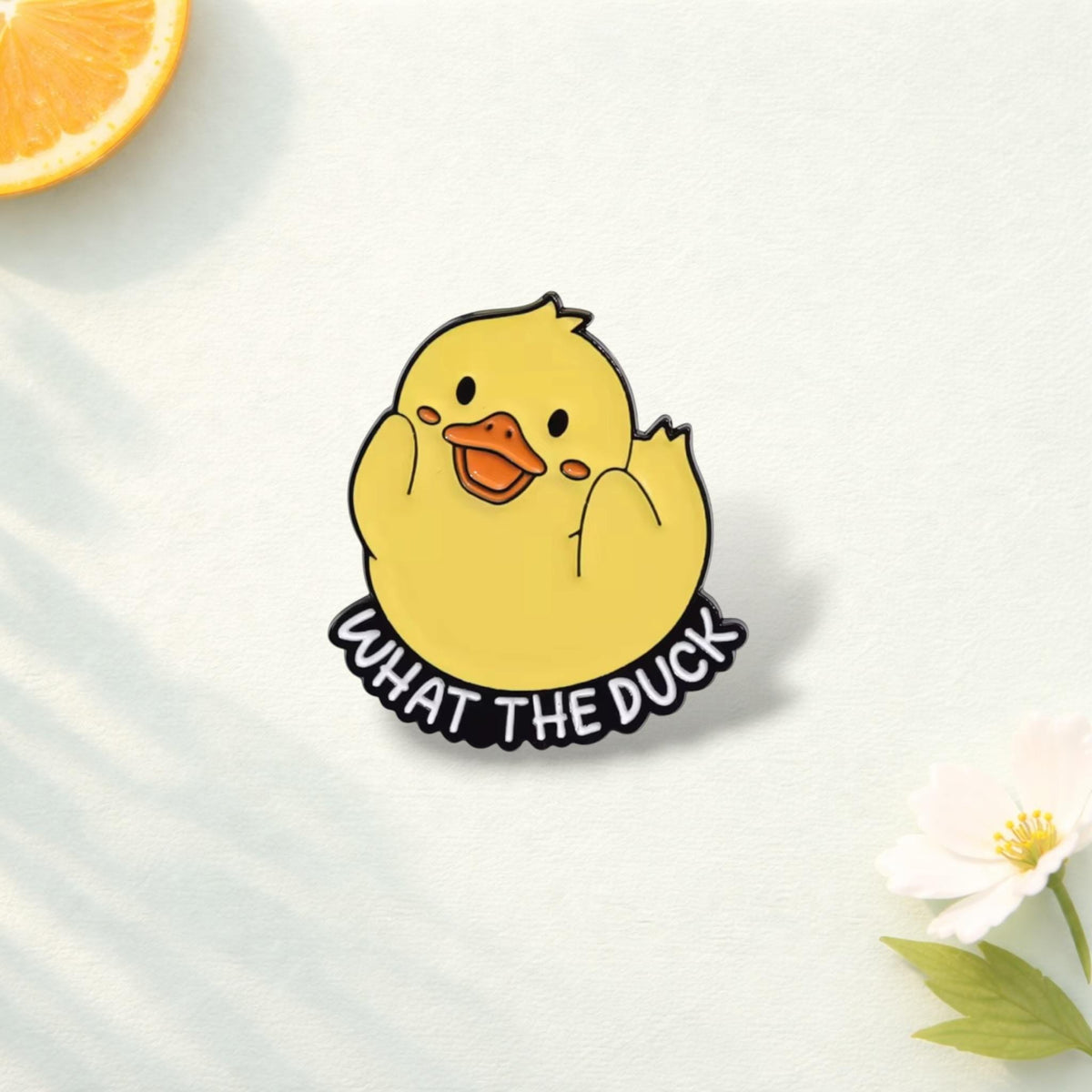 Cartoon Yellow Duck Enamel Pin Cowboy Duck Chick Funny Creative Brooch Lapel Badge Jewelry Gift for Animal Lovers Backpack Pin