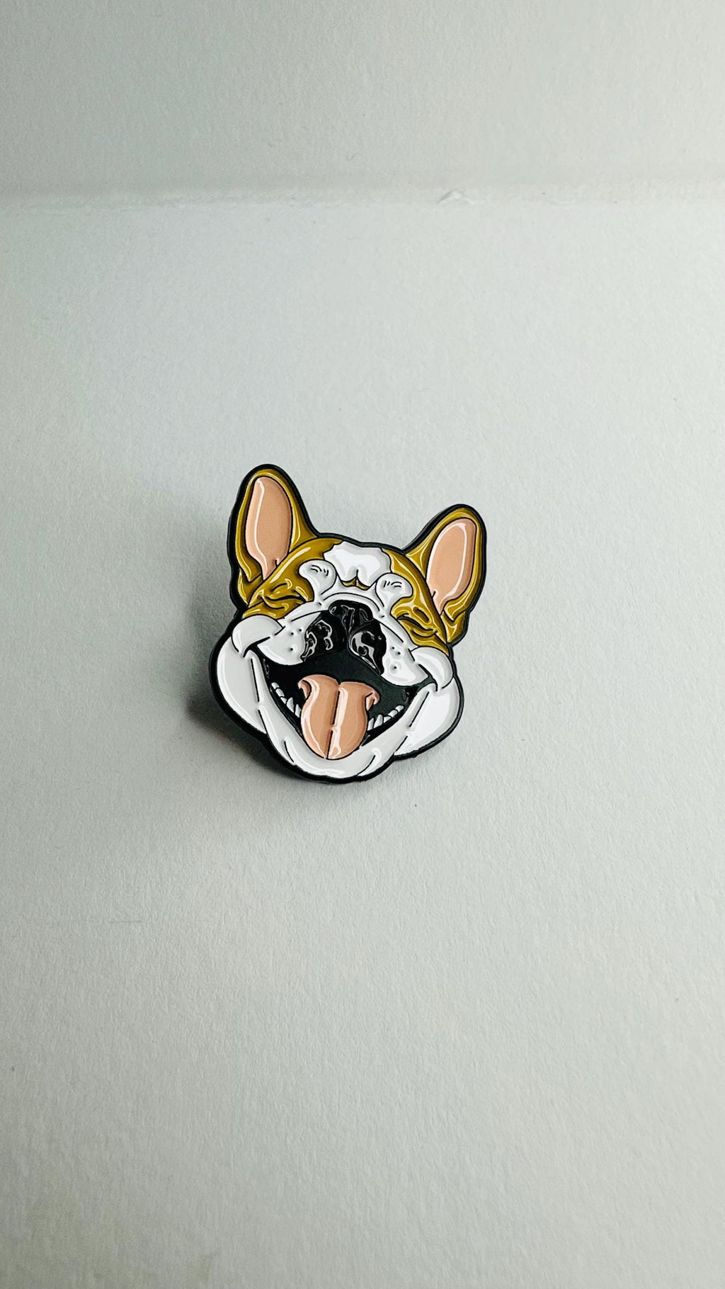 French Bulldog Enamel Pin Cute Guard Dog Cartoon Animal Brooch Lapel Badge Jewelry Gifts