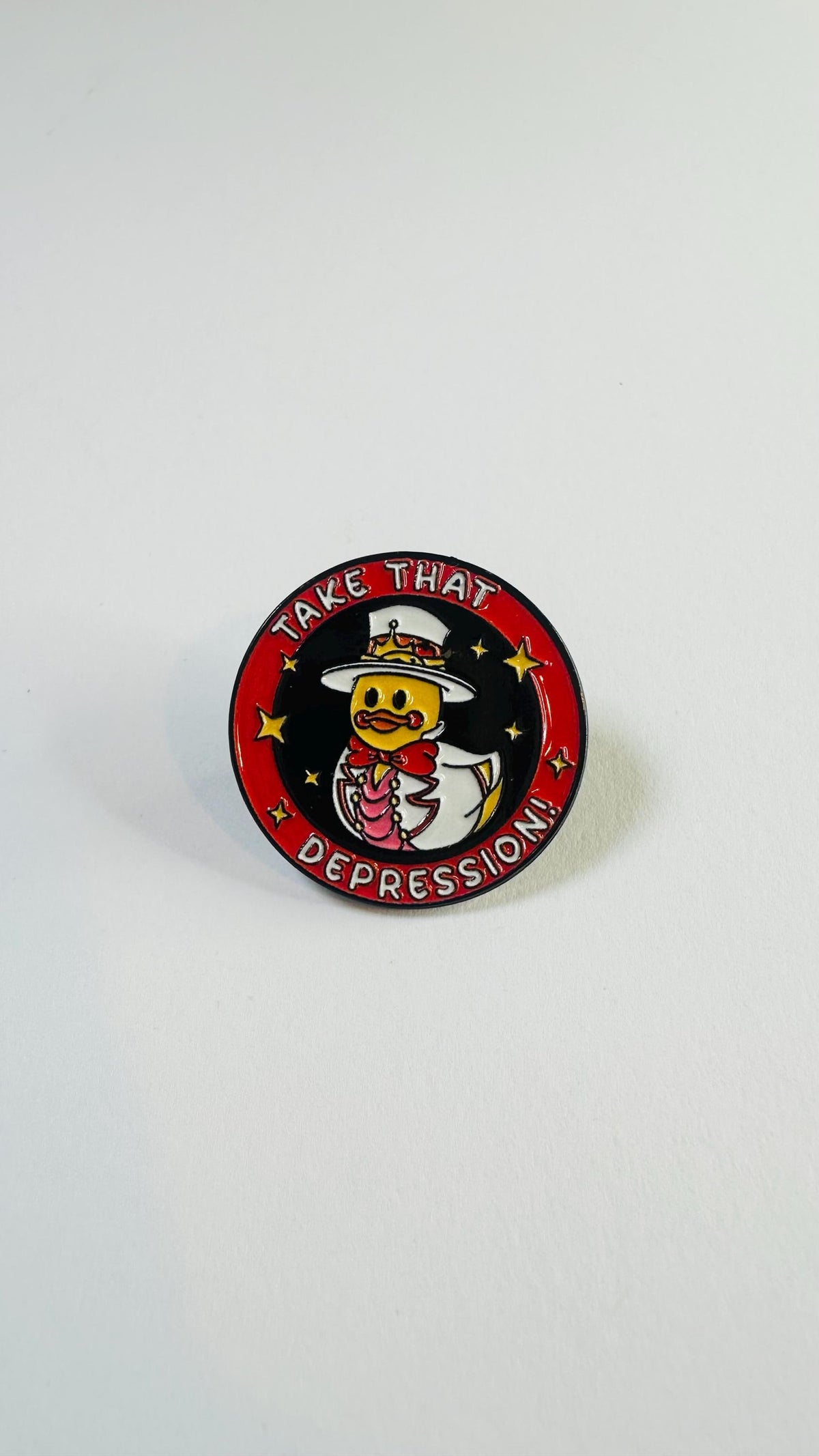 Funny Mental Health Enamel Pin – Cute Sheep Duck Skull Cartoon Brooch – Dark Humor Tombstone Lapel Badge – Quirky Aesthetic Jewelry Gift