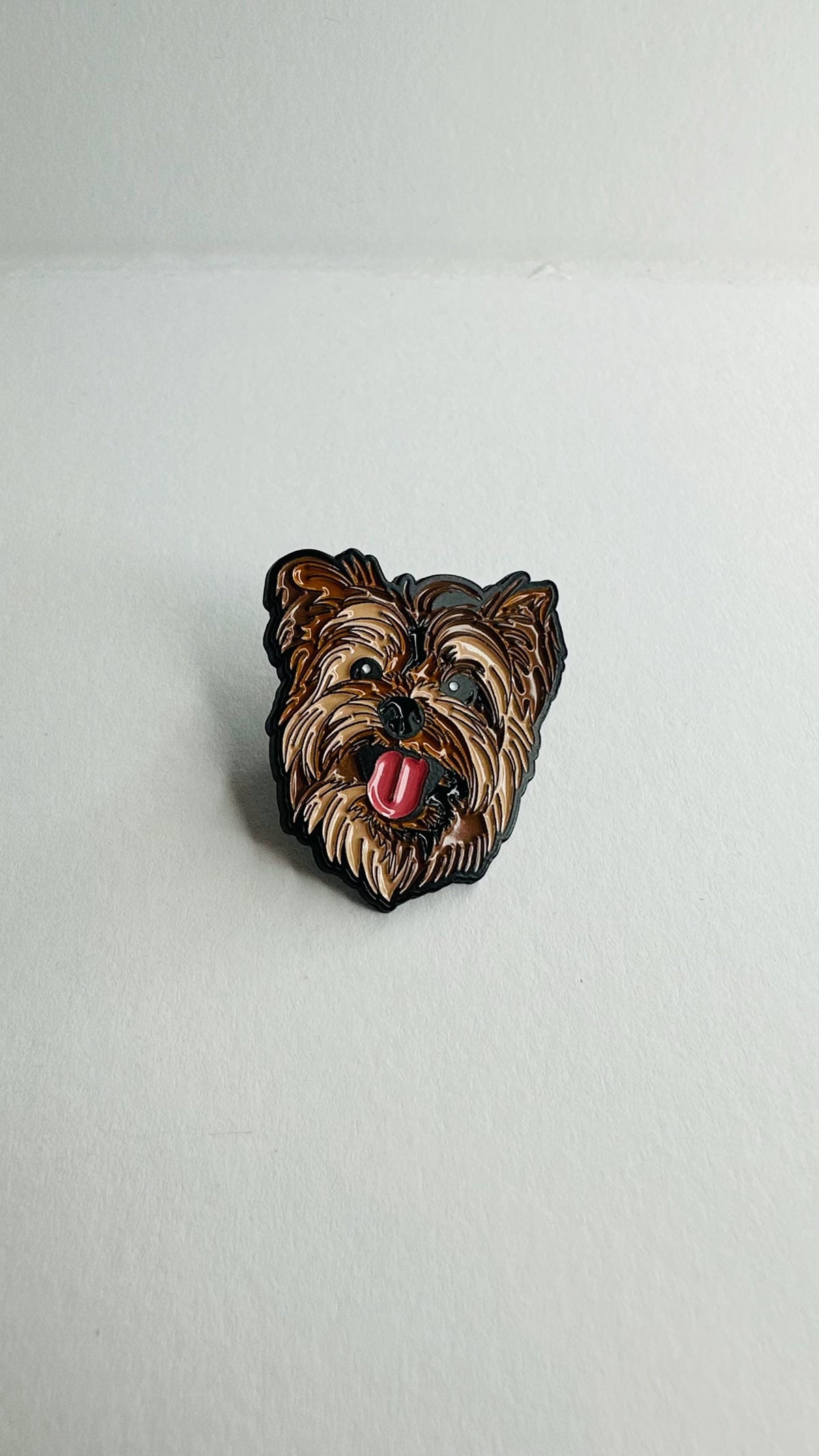 Yorkshire Terrier Dog Enamel Pin Cute Guard Dog Cartoon Animal Brooch Lapel Badge Jewelry Gifts