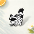 Cute Mummy Cat Enamel Pin Zinc Alloy Brooch for Halloween