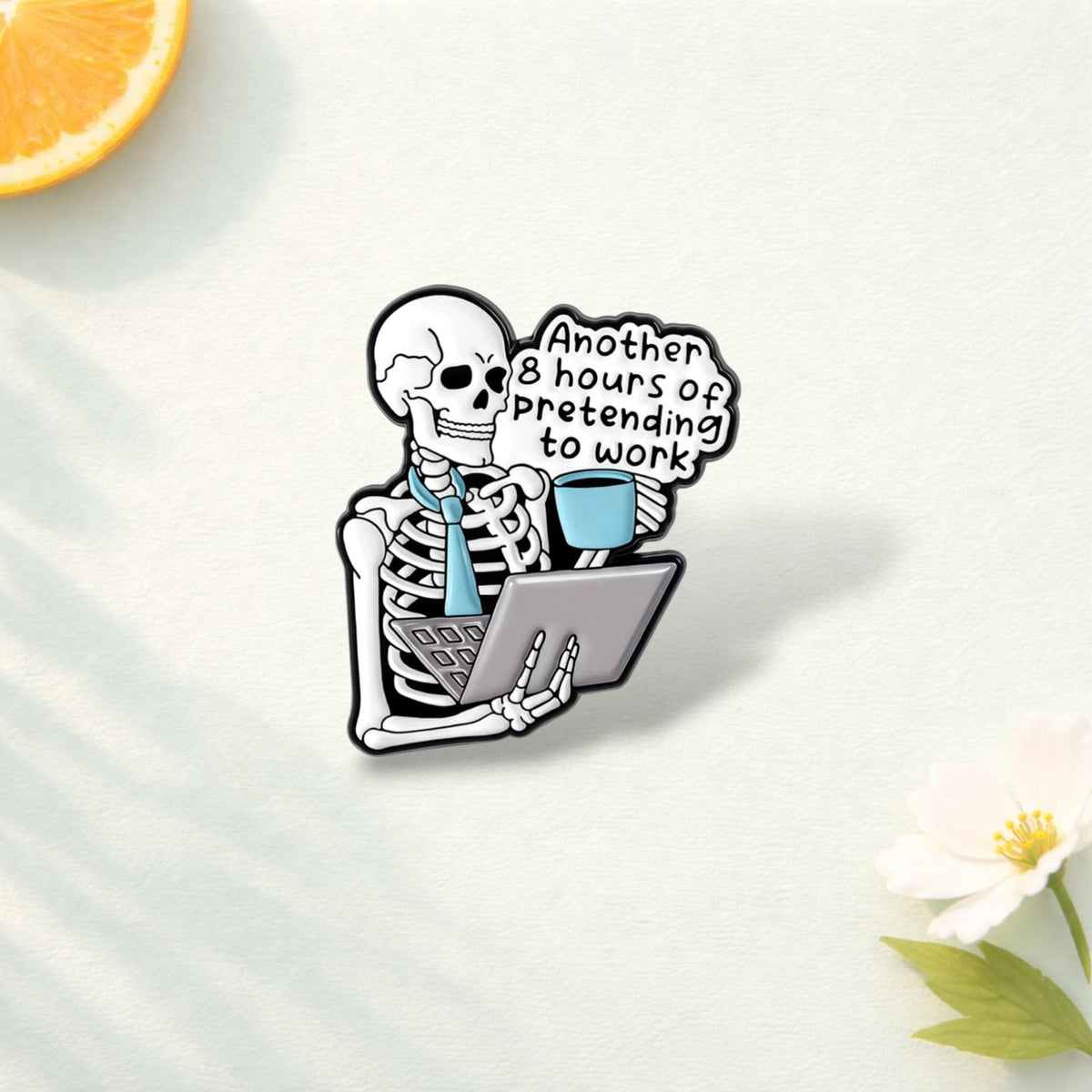 Did Not Quit My Job Today Enamel Pin Funny Work Quote Brooch Office Humor Lapel Badge Jewelry Gift for Coworkers Friends