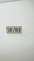 Personal Pronoun Enamel Pin He Him She Her They Them LGBTQ Pride Badge Inclusive Brooch Gender Identity Lapel Pin Jewelry Gift