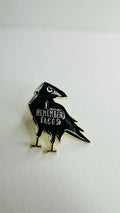 Punk Crow Enamel Pin Gothic Raven Skull Brooch Dark Starry Badge Custom Lapel Pin Bag Clothes Accessory Jewelry Gift Friends