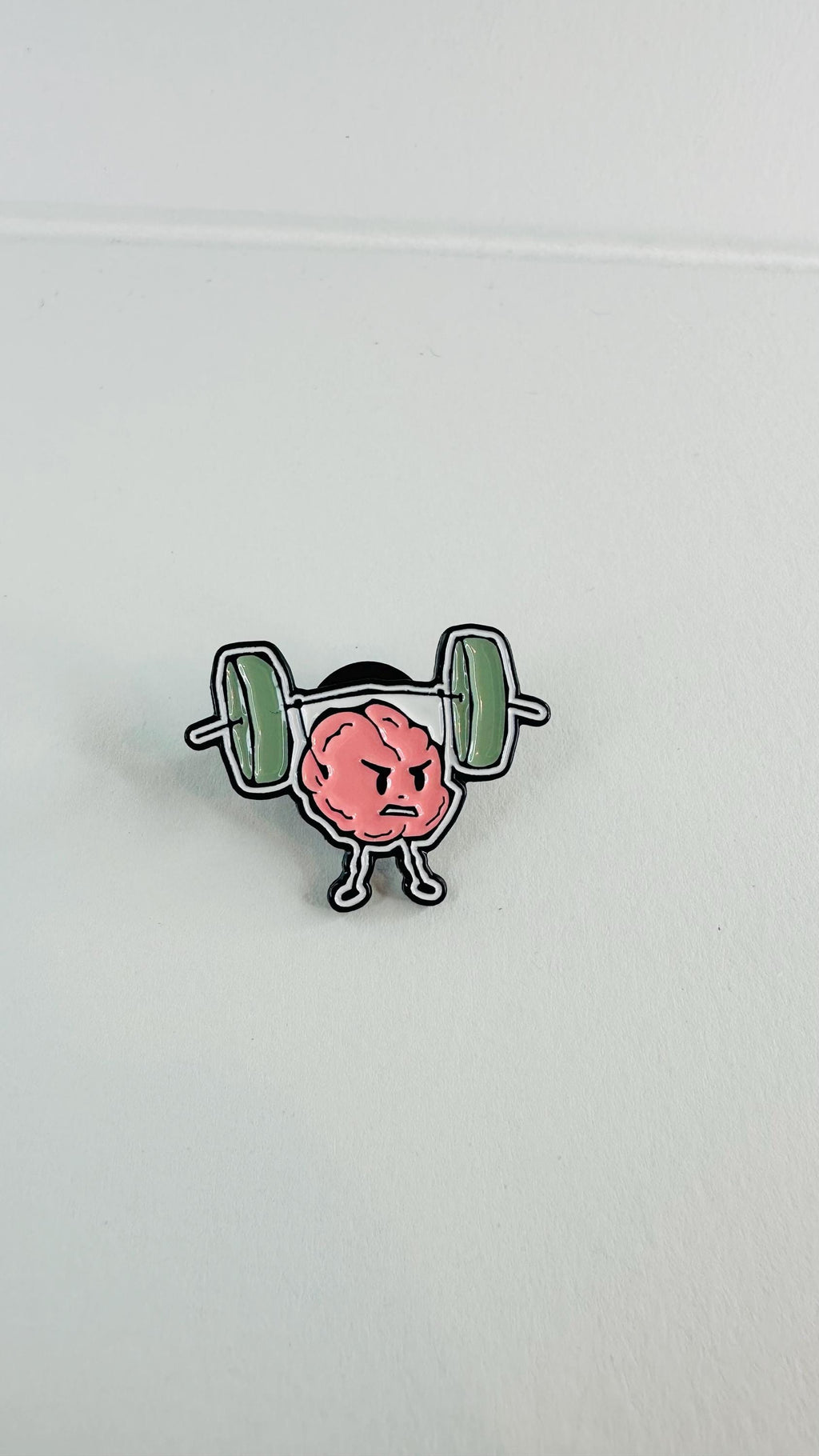 Brain Enamel Pin Set Funny Mental Health Badge Gym Fitness Brain Brooch Science Lover Gift Lapel Pin Creative Jewelry Backpack