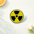 Natural Science Enamel Pin Radiation Physics Sign Brooch Scientific Lapel Badge Backpack Hat Jewelry Gift for Friends